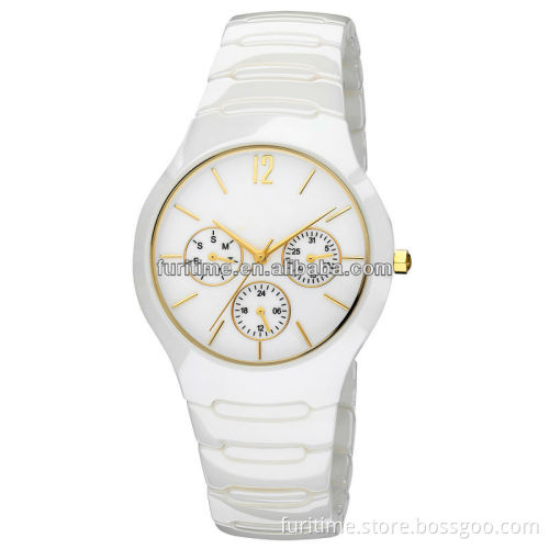 ceramic watch japan movement wath chronograph watch luxury watch men fashion watch